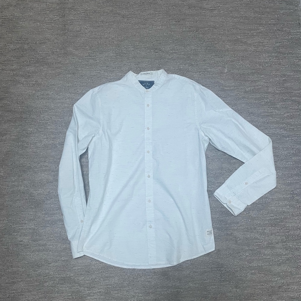 Scotch & Soda Mandarin Collar Button Down